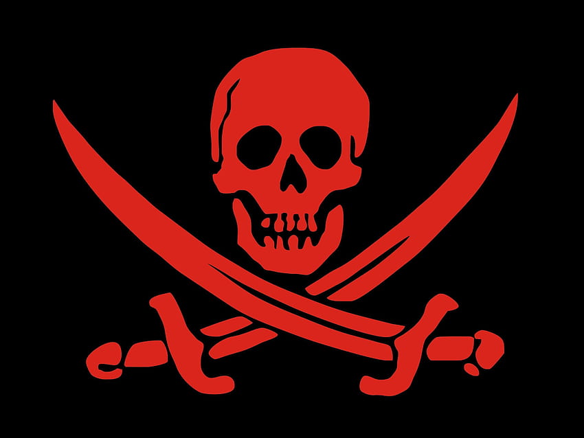 Bandera pirata fondo de pantalla
