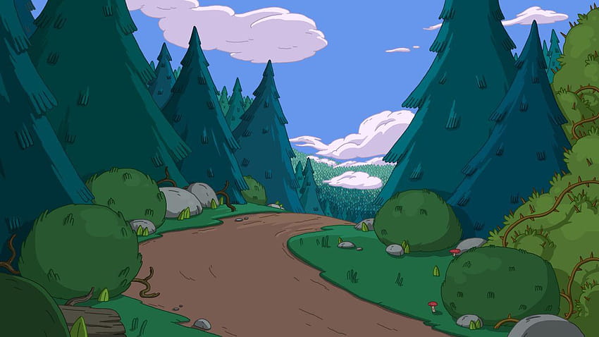 adventure time background scenery HD wallpaper