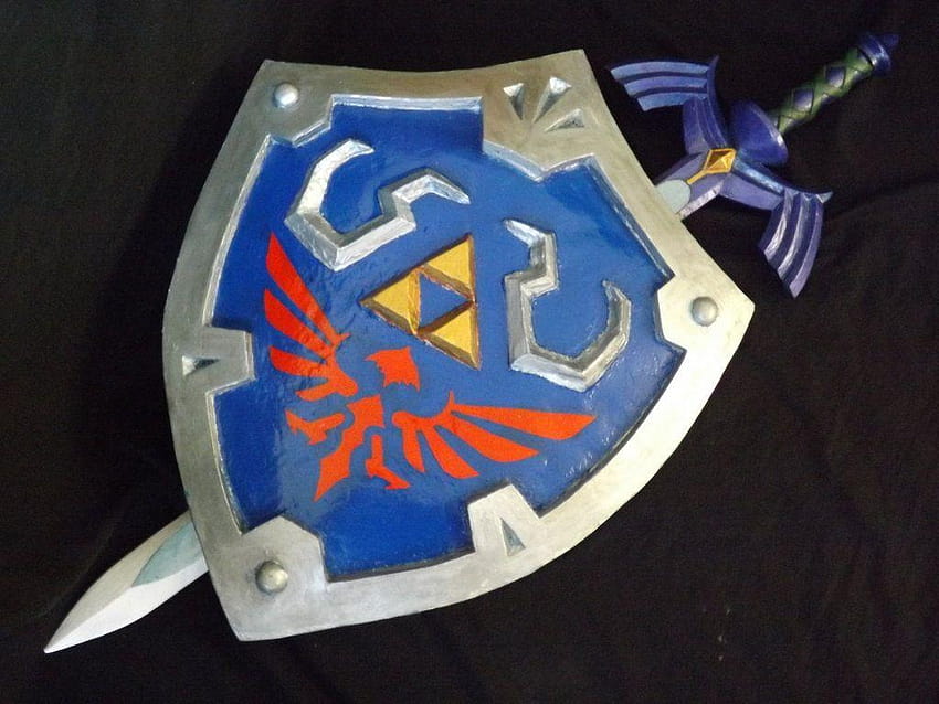 Master sword and Shield Skyward Sword 01 by DonnixProps, 하이리안 쉴드 HD 월페이퍼