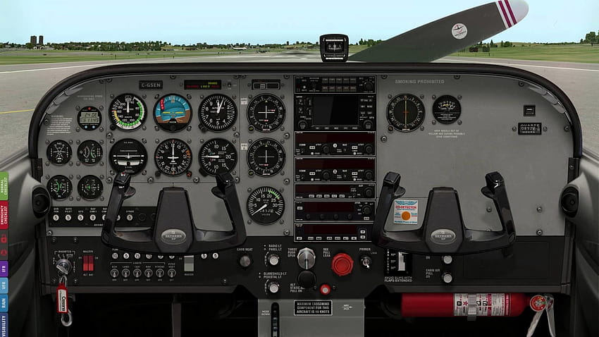 6 Airplane Cockpit, cessna 172 HD wallpaper