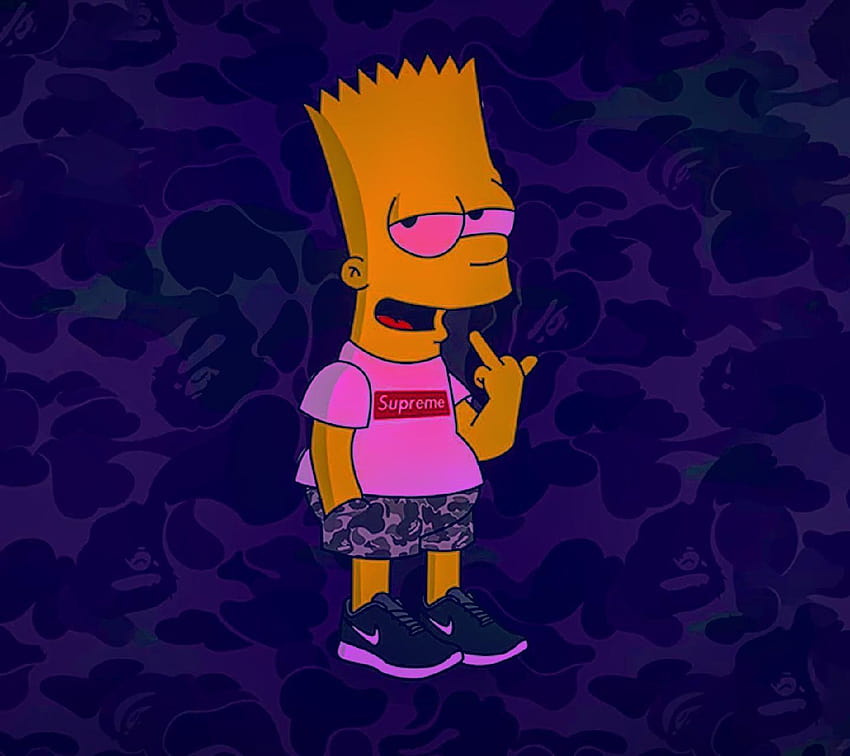 High Bart Simpson Supreme, bart simpson high HD wallpaper