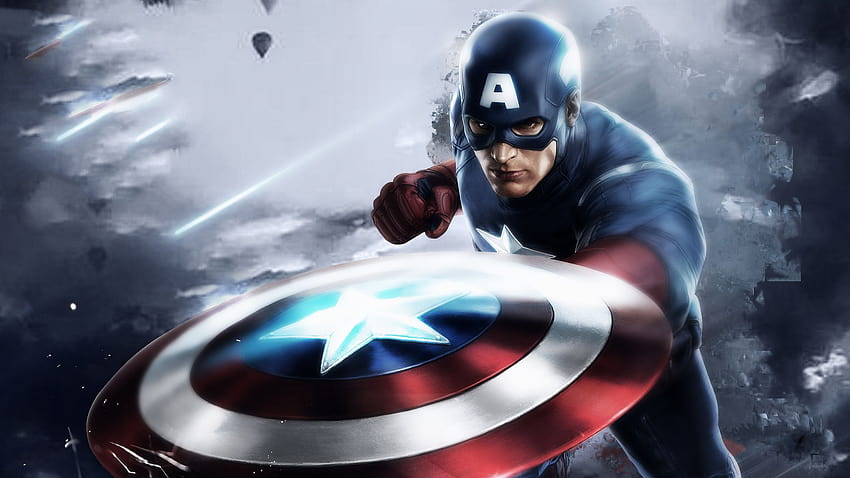 2560x1440 Captain America Shield Art ความละเอียด 1440P พื้นหลัง และ วอลล์เปเปอร์ HD