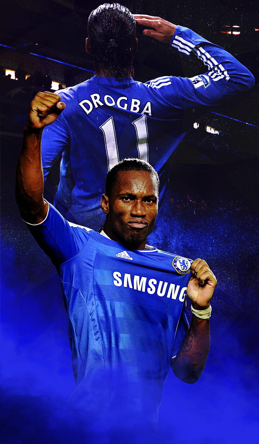 Didier Drogba In Orange Black Background HD Chelsea F.C Wallpapers | HD  Wallpapers | ID #83500