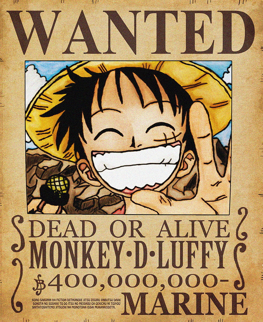 Luffy Poster, Steckbrief einteilig HD-Handy-Hintergrundbild