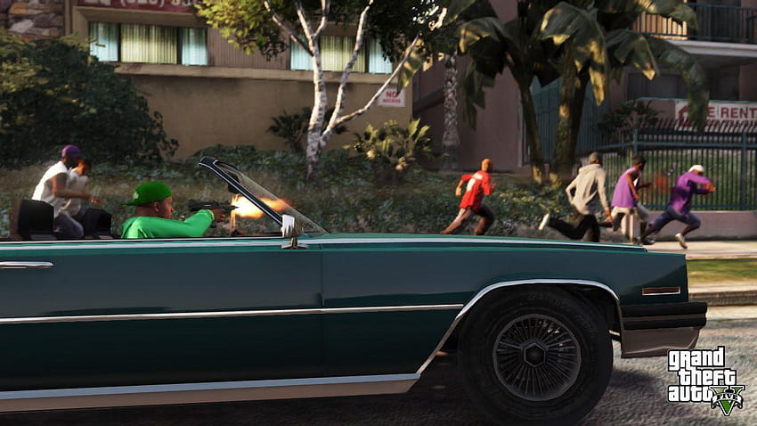 GTA 5 Screenshots Represent Grove Street Families HD wallpaper
