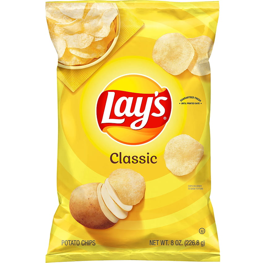 Batatas fritas Lay's Classic, saco de 8 onças, batatas fritas Papel de parede de celular HD