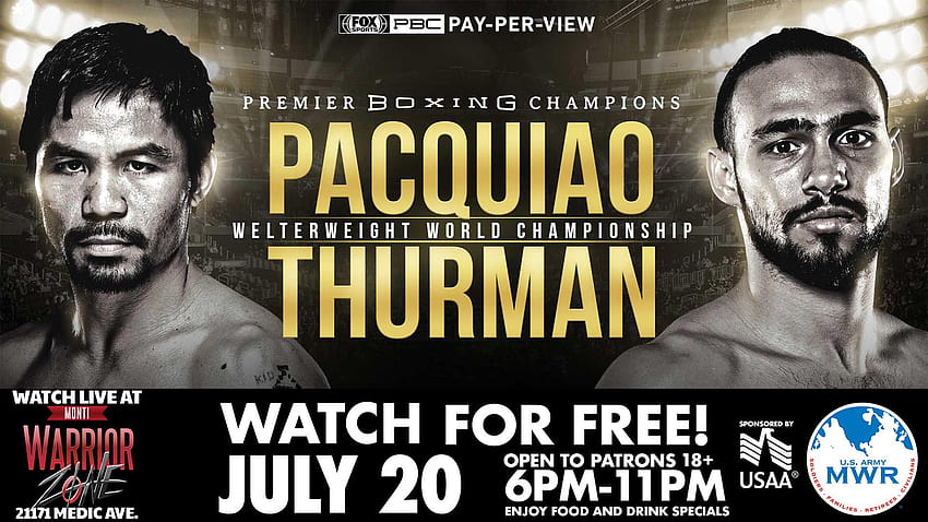 US Army MWR :: View Event :: Boxing Night Manny Pacquiao vs. Keith, pacquiao vs thurman HD wallpaper