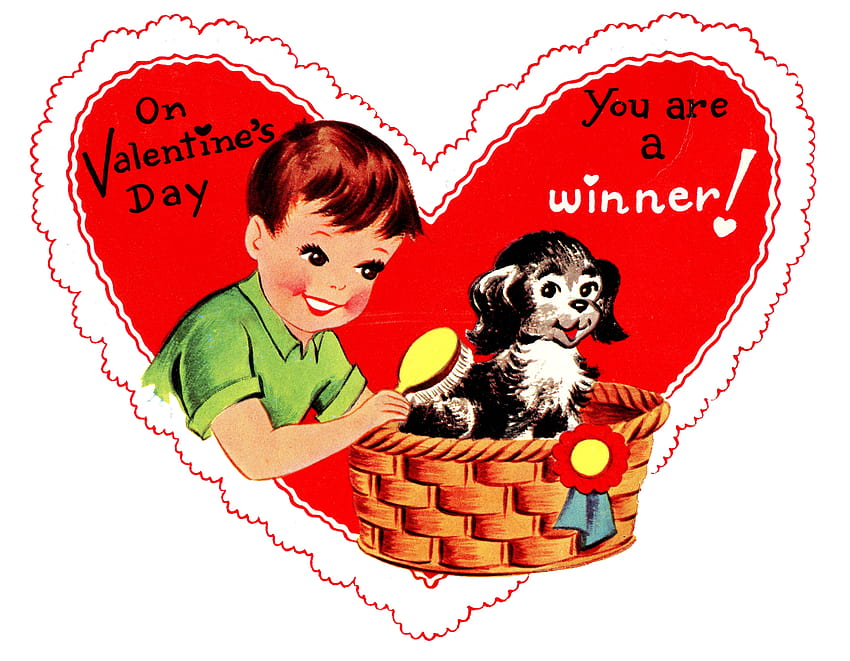 1 Retro Valentine Cards!, retro valentines day HD wallpaper