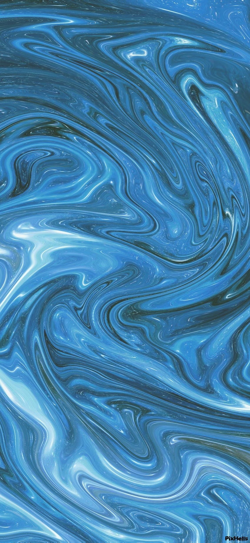 Líquido azul, líquido strata Papel de parede de celular HD