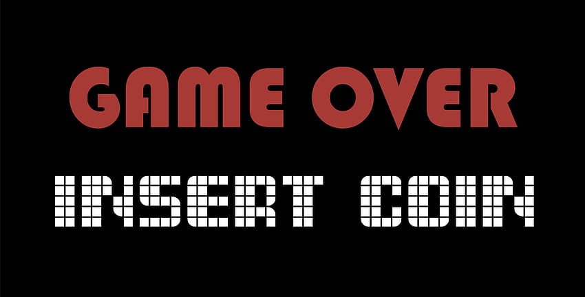 Game Over, insert coin HD wallpaper
