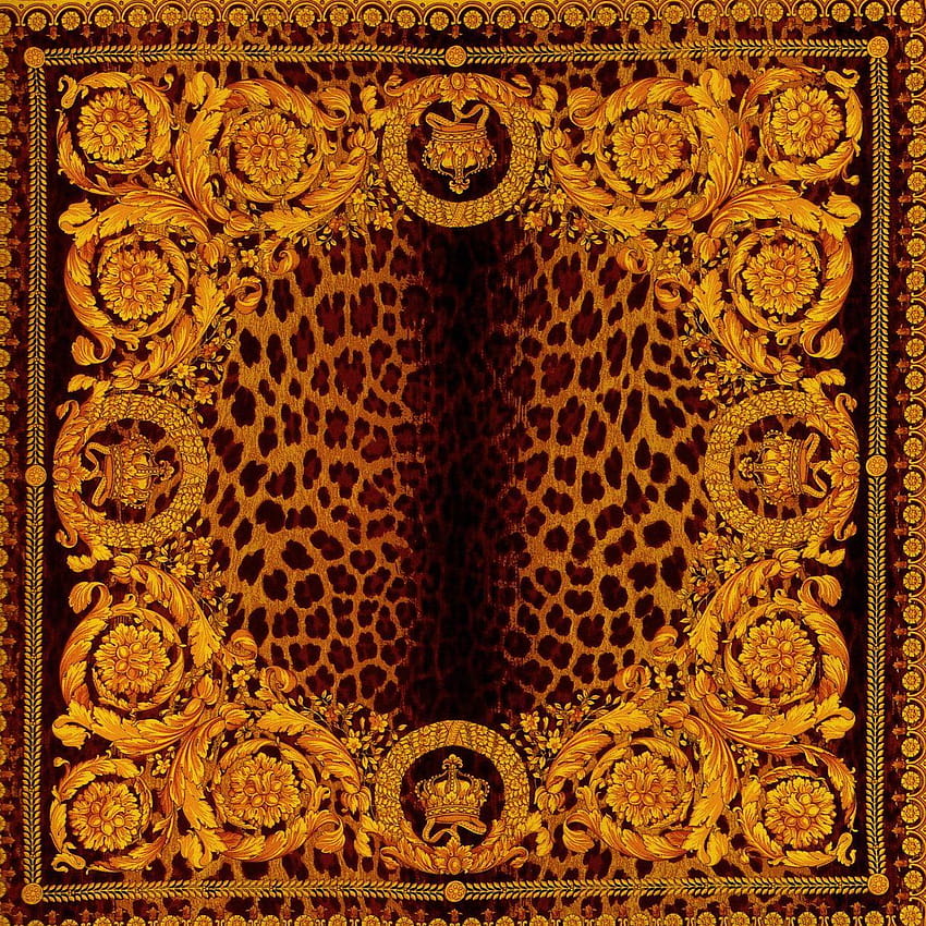 Vanity and leopard pattern, gianni versace HD phone wallpaper