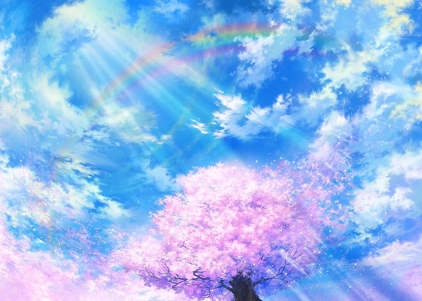 Sky Cloud Anime 2000x1426 px, cielo anime Sfondo HD