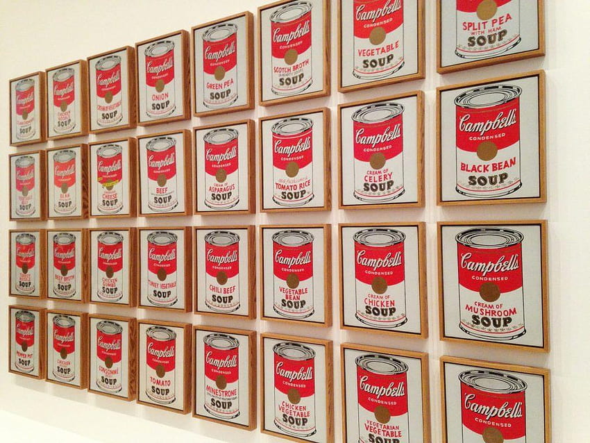 Andy Warhol Campbell's Soup, 1968, campbells soup cans HD wallpaper