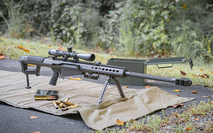 Barrett M82, M82A1, ปืนไรเฟิลซุ่มยิงอเมริกัน, อาวุธอเมริกัน, สหรัฐอเมริกา ด้วยความละเอียด 1920x1200 คุณสูง วอลล์เปเปอร์ HD