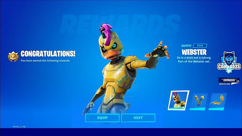 How to get Webster Outfit, Pickaxe and His Back Bling in Fortnite Chapter 2 Season 6 HD wallpaper