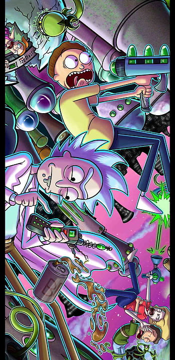 Trippy 4K Rick and Morty Wallpaper Background 63920 5000x3000px