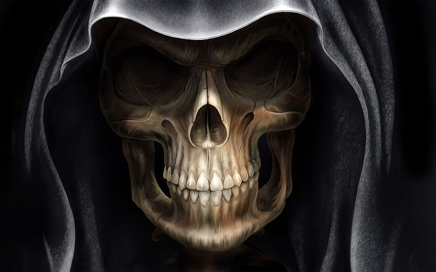 Hooded Skull Charon HD wallpaper