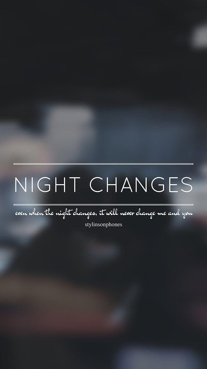 One Direction Lyrics Night Changes