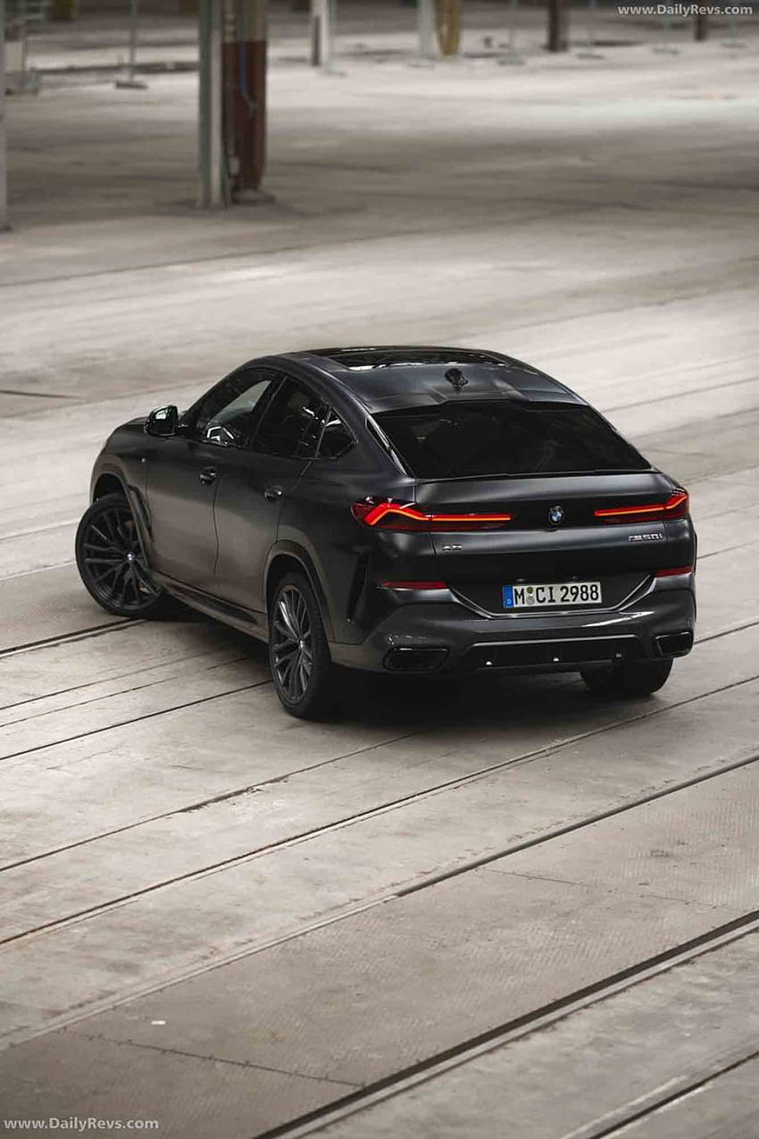 2022 BMW X6 Black Vermilion Edition, coches negros 2022 fondo de pantalla del teléfono