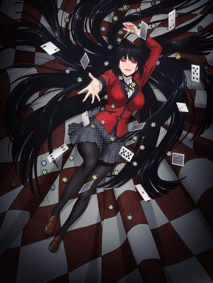 Yumeko Jabami, Kakegurui Girls Hd Phone Wallpaper 