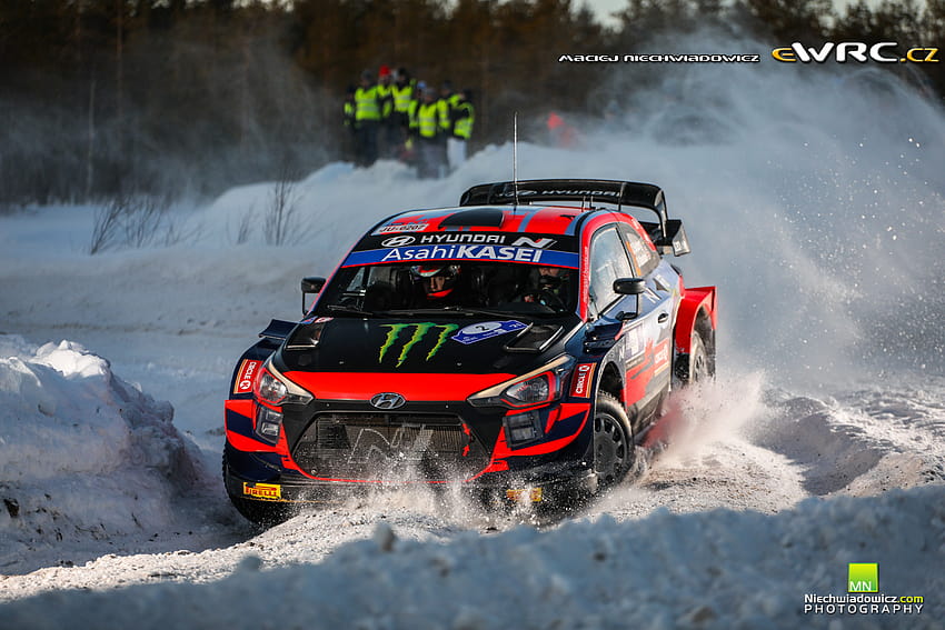 Oliver Solberg − Sebastian Marshall − Hyundai i20 Coupe WRC − Arctic Rally Finland Powered by CapitalBox 2021 HD wallpaper