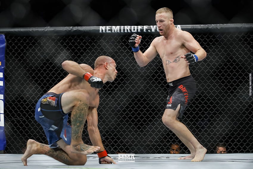 ผลลัพธ์ UFC แวนคูเวอร์: Justin Gaethje ทำลาย Cerrone 'Cowboy' ด้วยหินก่อน วอลล์เปเปอร์ HD