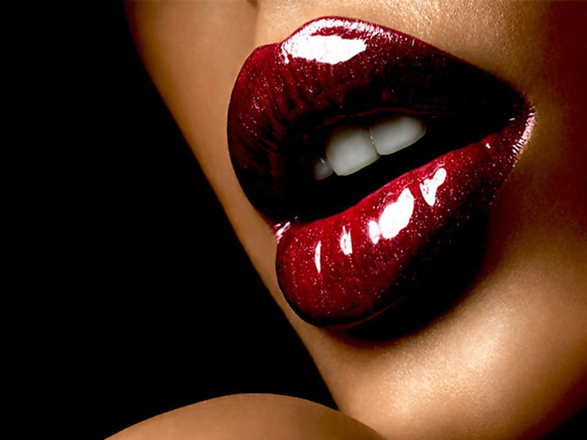 Grupo de Labios, labio rojo negro mujer fondo de pantalla