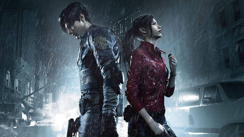 Resident Evil 2 Leon S. Kennedy Claire Redfield 7680x4320, leon kennedy Sfondo HD