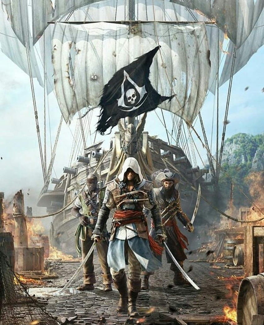 Assassin's Creed IV Black Flag, Assassins Creed iv edisi emas bendera hitam wallpaper ponsel HD