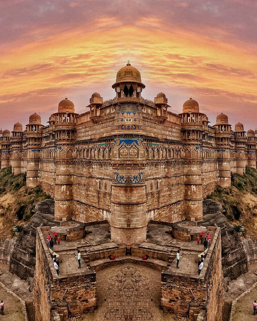 Gwalior Fort in different Style HD phone wallpaper