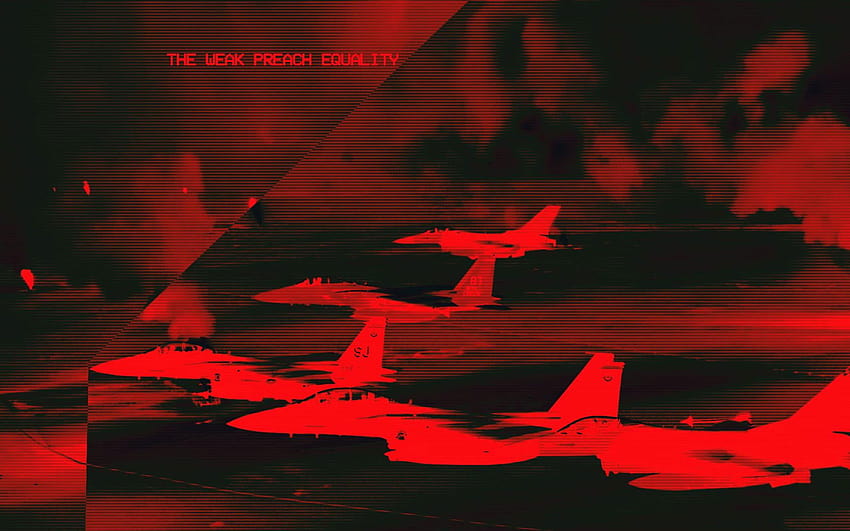 Fashwave , Glitch Art, Vaporwave, Jet Avcı Uçağı, Kırmızı • Sizin İçin, kırmızı vaporwave HD duvar kağıdı