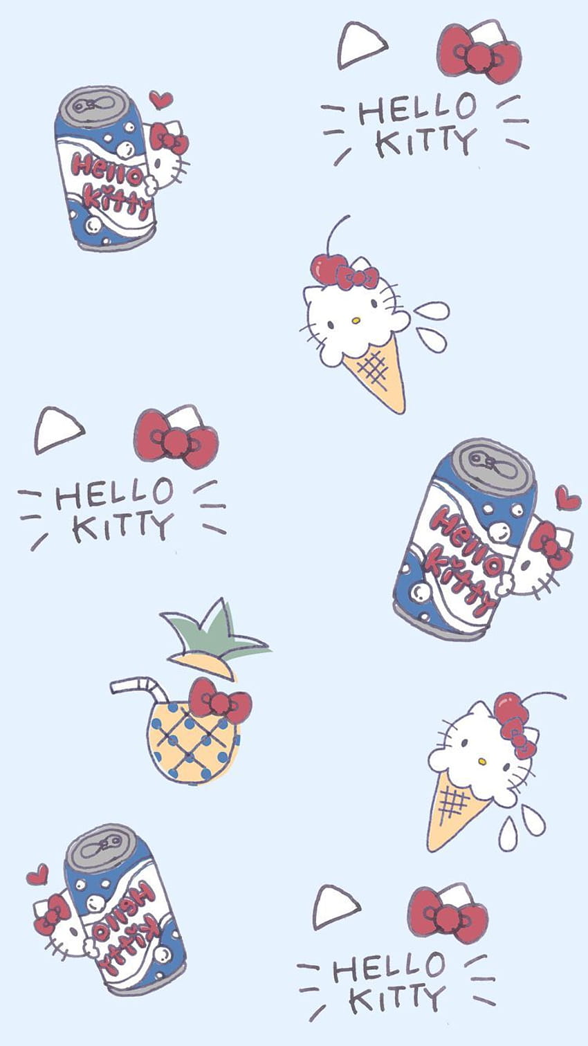 iPhone : Hello kitty ice cream and soda, soda aesthetic HD phone wallpaper