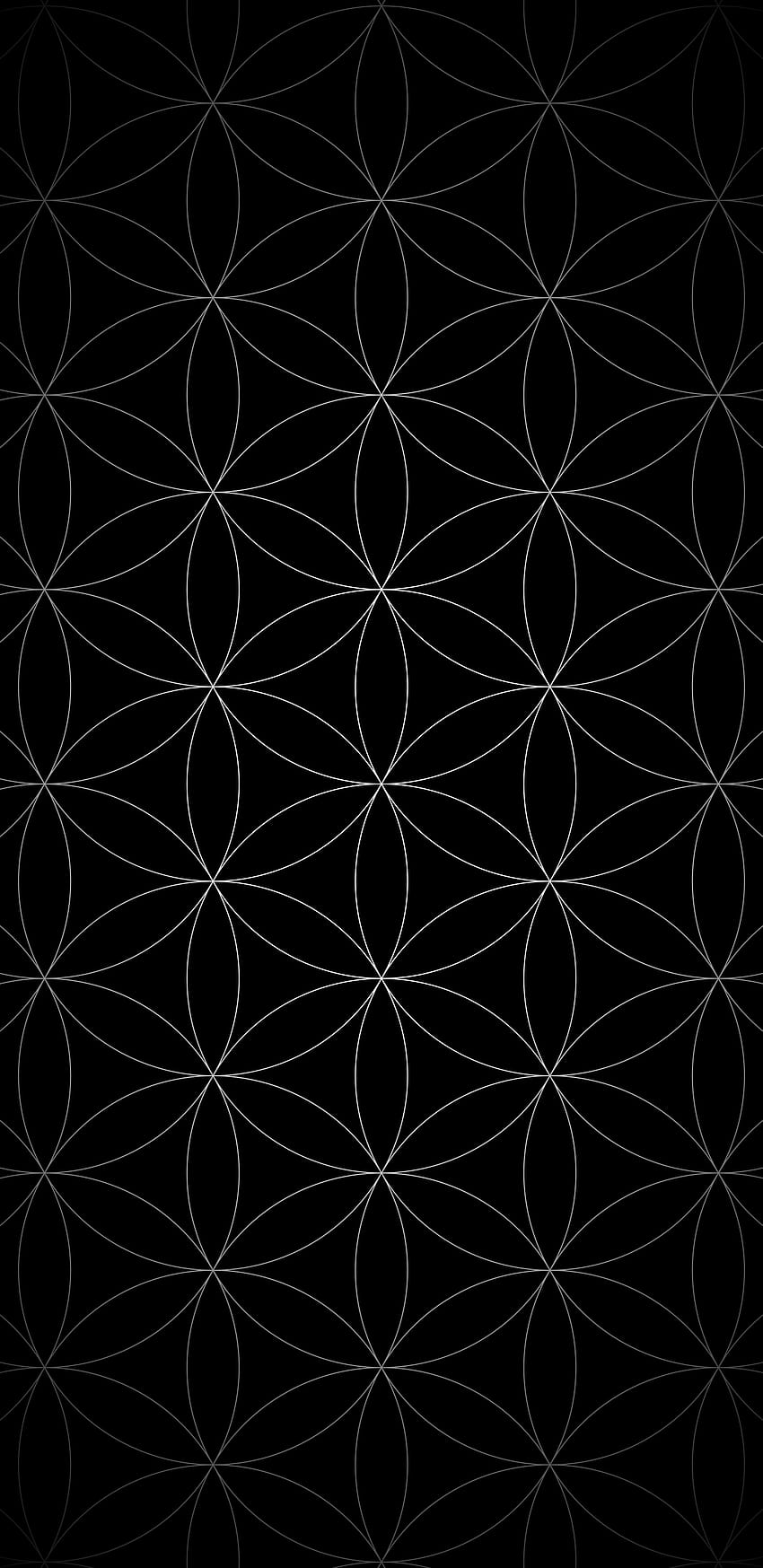 1440x2960] Flower of Life AMOLED / OLED Backgrounds, flower amoled HD phone wallpaper