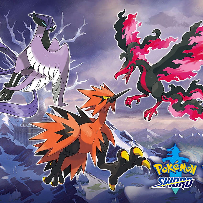 Jak złapać galariańskie legendarne ptaki w „Pokémon Sword and Shield” Crown Tundra, legendarny ptasi pokemon Tapeta na telefon HD