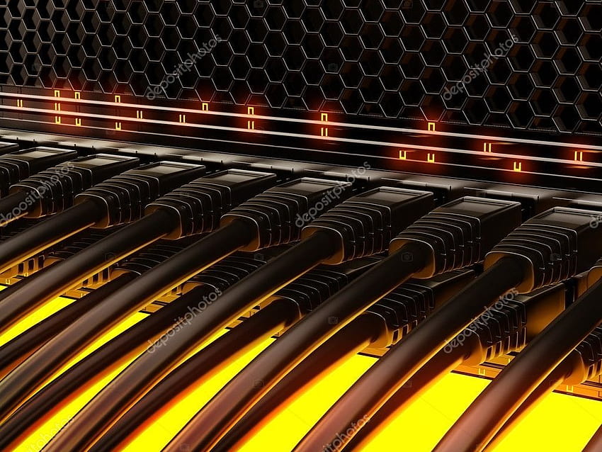 Network Cables Wide HD wallpaper
