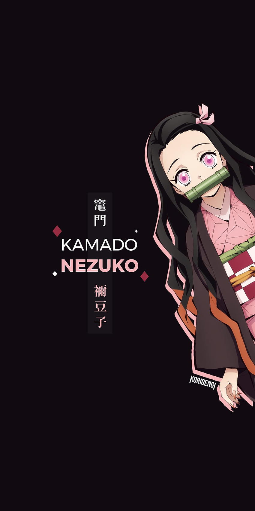 Kamado Nezuko HD-Handy-Hintergrundbild