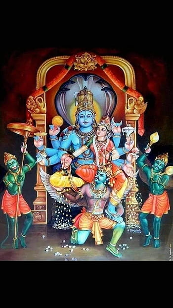 Subhavastu - Om - Category: Vishnu - Image: mahaVishnu Mobile Wallpapers_458