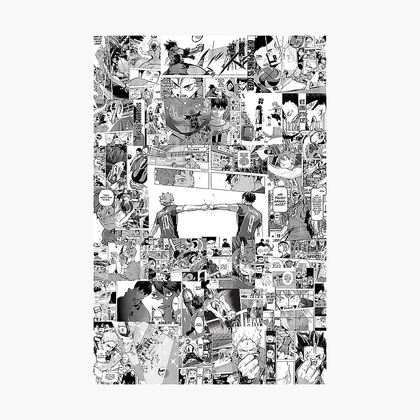 Haikyu ! Manga Collage V2, panneaux manga haikyuu Fond d'écran de téléphone HD