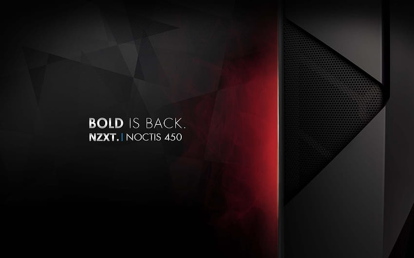 NZXT Noctis 450 Black and Red HD wallpaper