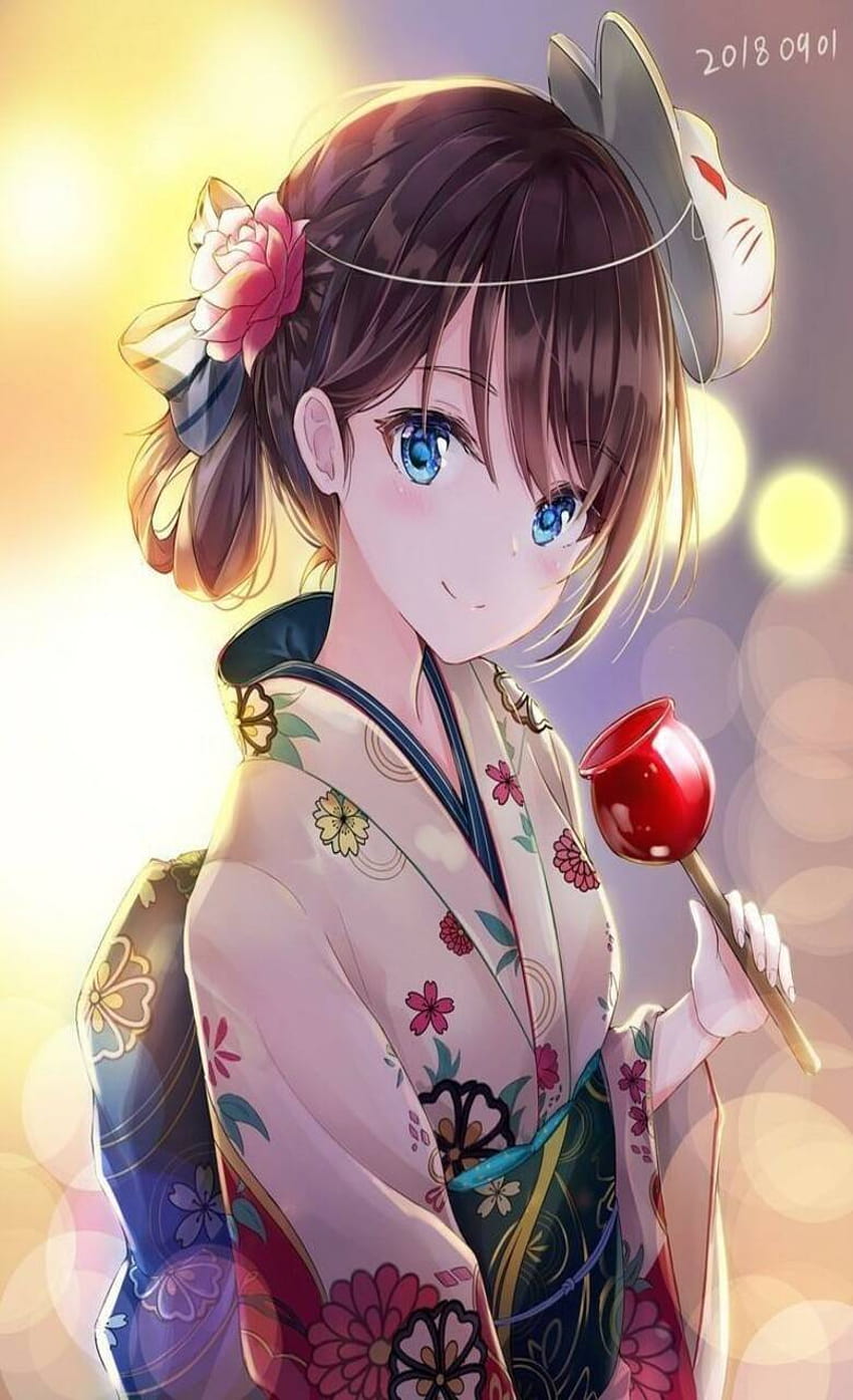 Anime girl by KishiDroid237 ...zedge, anime festival HD phone wallpaper