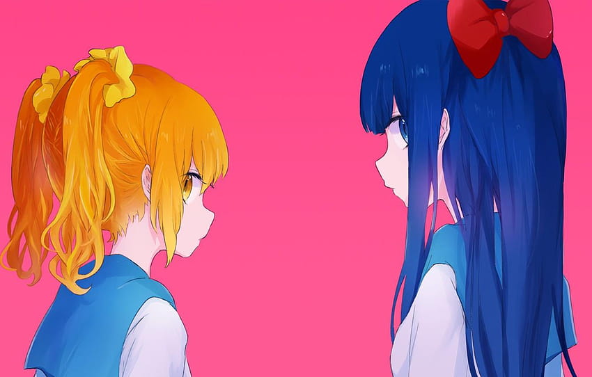 Wallpaper  Anime screenshot anime girls Pop Team Epic Poputepipikku  Popuko Pipimi twintails blonde long hair blue hair two women  artwork digital art 1920x1080  Adelalinka  2144975  HD Wallpapers   WallHere