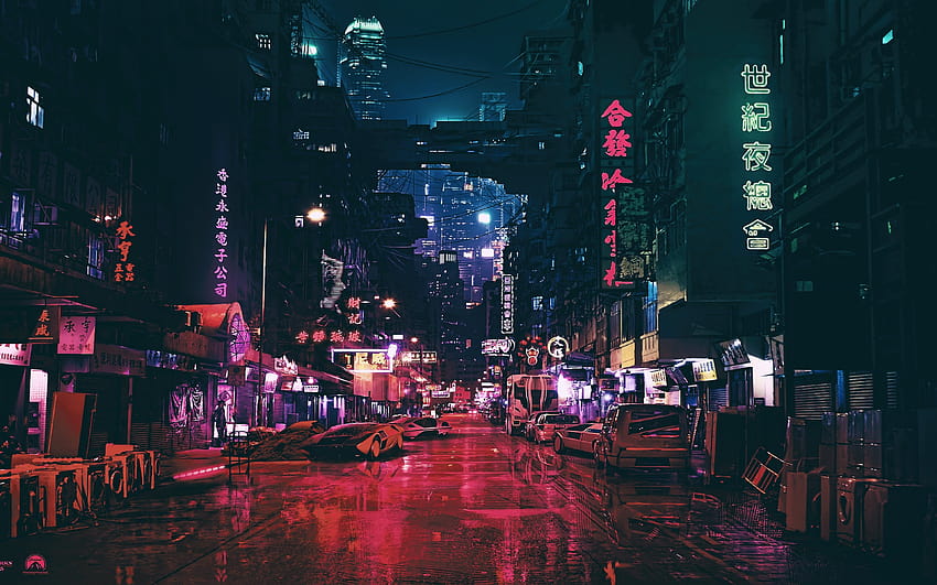 Stadt Japan[3840*2400]:, japanische Nacht HD-Hintergrundbild