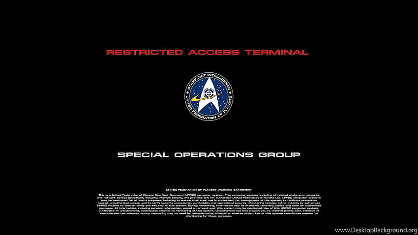 7 Starfleet, restricted access HD wallpaper