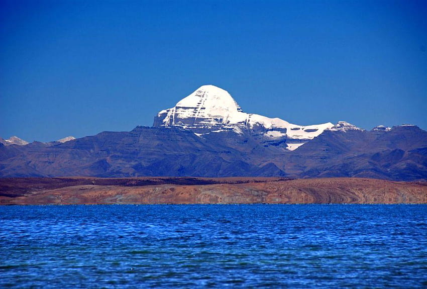 Lago Kailash Mansarovar, monte Kailash fondo de pantalla