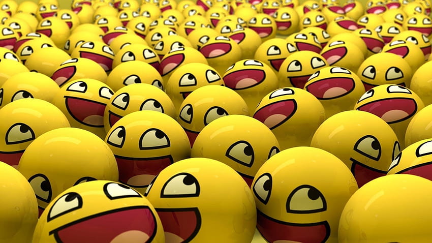 śmieszne twarze, emoji śmiechu Tapeta HD