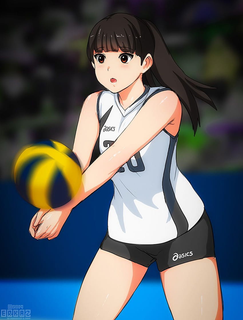 Cute Anime Girl Voleibol, anime de vôlei Papel de parede de celular HD
