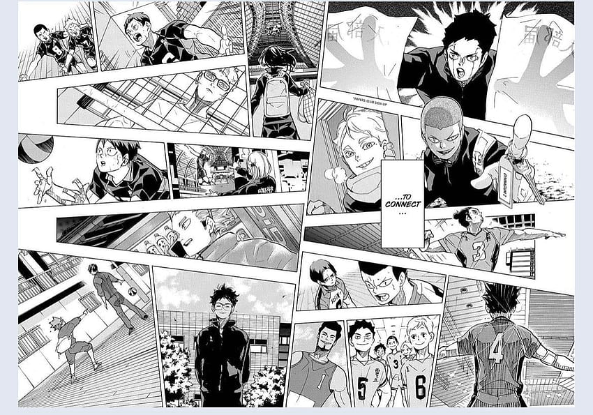 ten panel manga sprawia, że ​​​​jestem bardzo emocjonalny. tak bardzo kocham haikyuu: r/ haikyuu, panele mangi haikyuu Tapeta HD