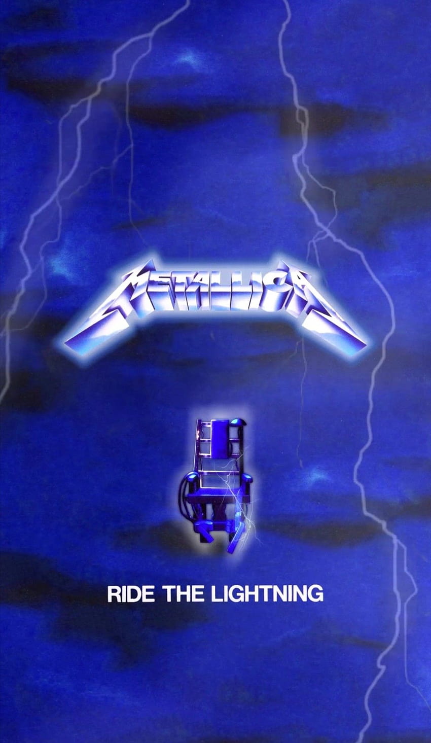 Metallica ride the lightning album cover fondo iPhone, metallica iphone HD phone wallpaper