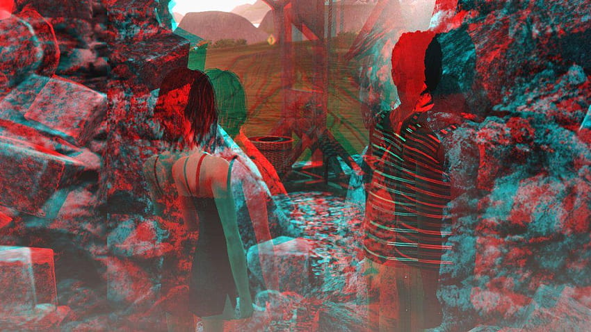 Szalony plan 3D czerwony, 3d w czerwonym cyjan Tapeta HD