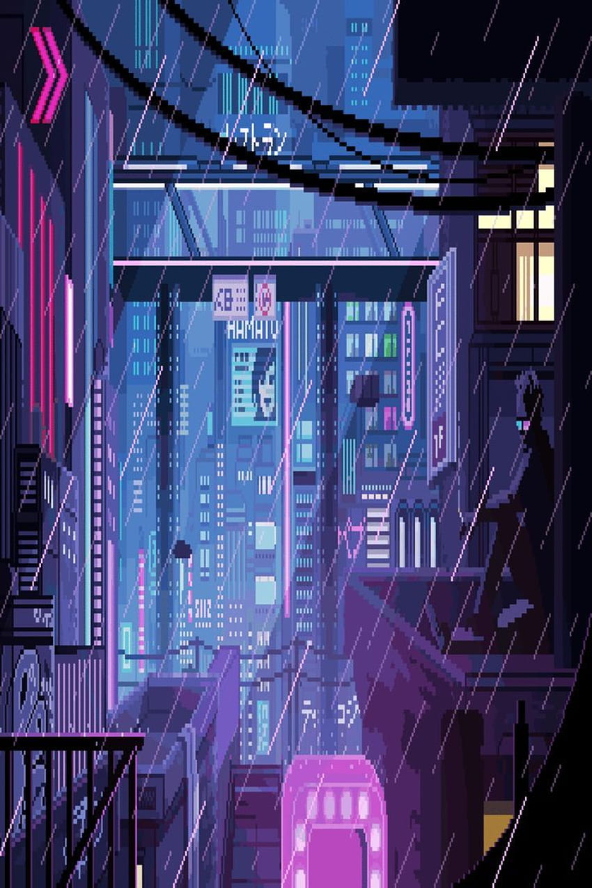 live anime aesthetic in 2021, purple scene anime HD phone wallpaper